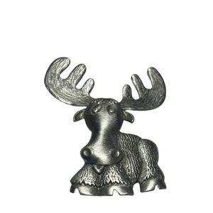 Vintage Moose Brooch Pin